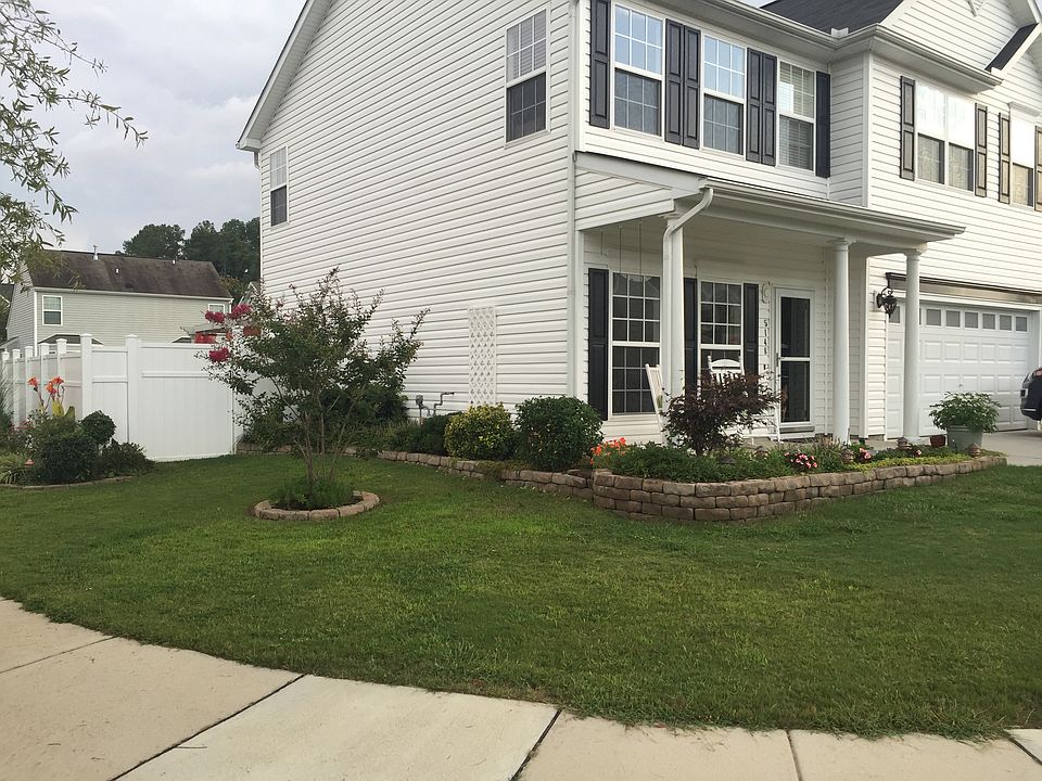 Landscaping and fence