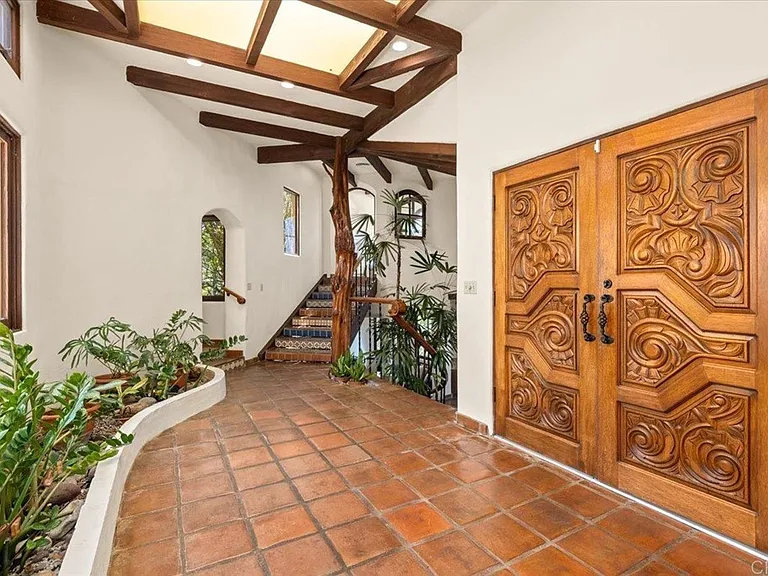 Front doors and atrium