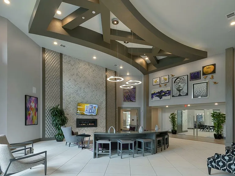 The Addison Universal Blvd Fireplace