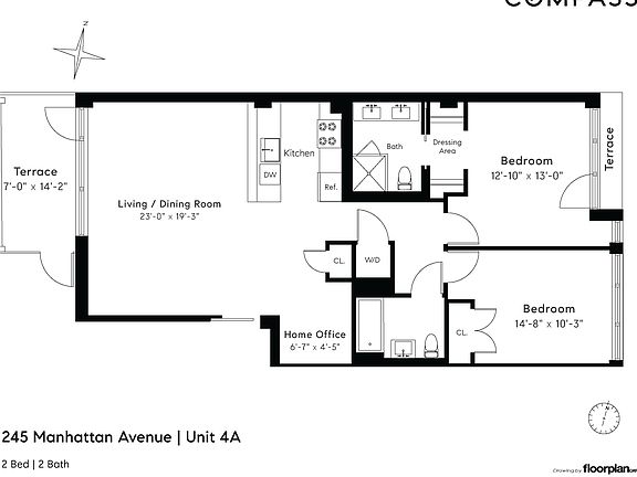 2nd image of 245 Manhattan Ave #4A