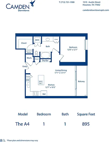 Floor plan The A4