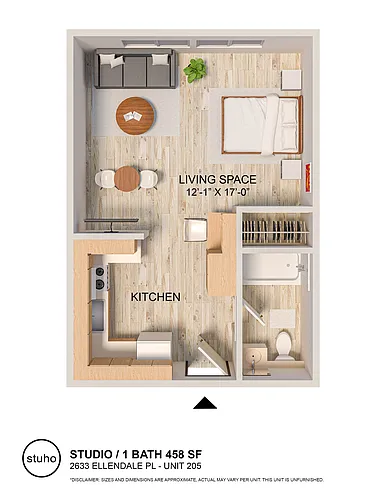 Floor plan Large Studio