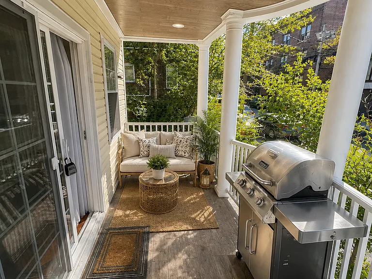 front porch access from living room