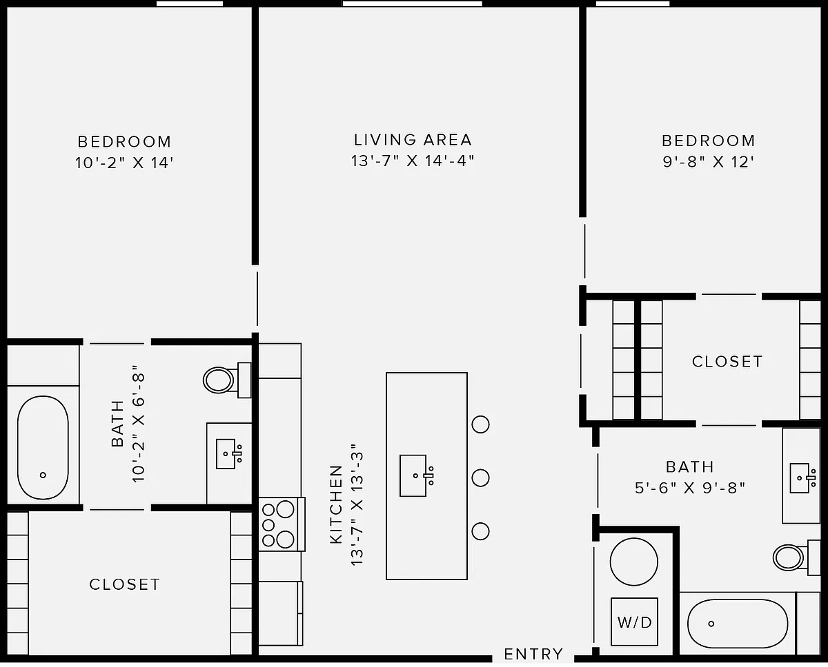 Floor plan 2B Style D