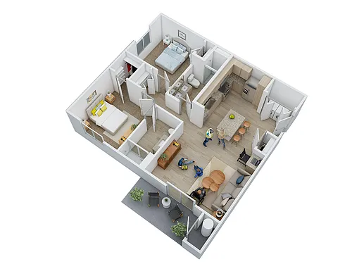 Floor plan B1 Barrier Free
