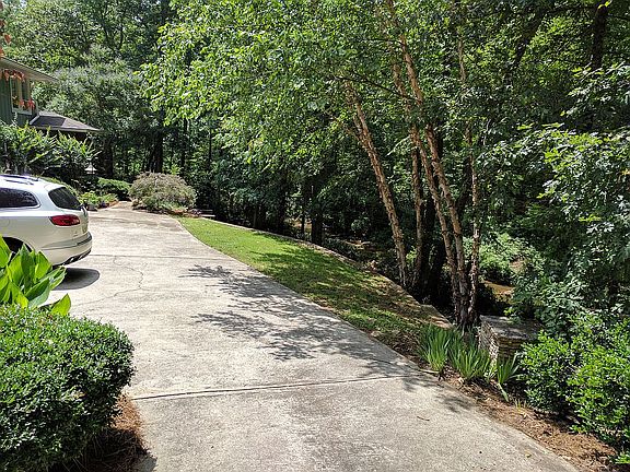 First view of creek on right