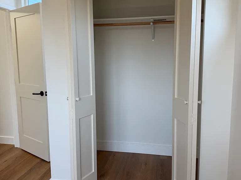 upstairs bedroom closet