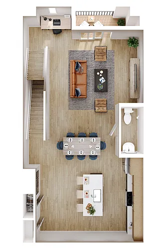 Floor plan Ascent 3 x 3.5 B