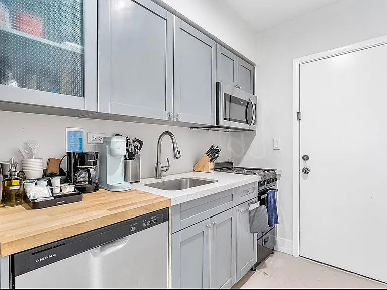Fully equipped kitchen with modern appliances