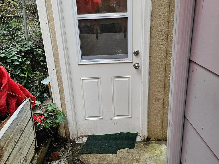 Separate entry door