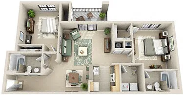 Floor plan Two Bedroom