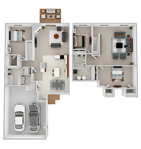 Floor plan 3 Bedroom 2.5 Bathroom