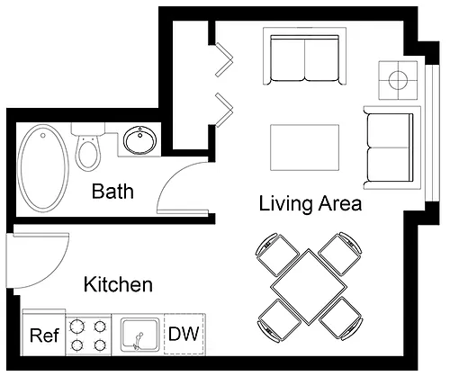 Floor plan Studio C
