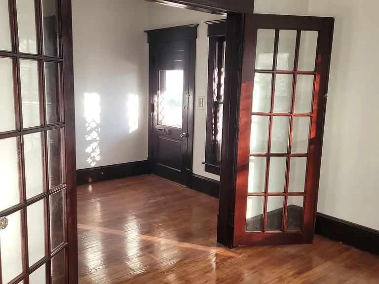View from living room of foyer.