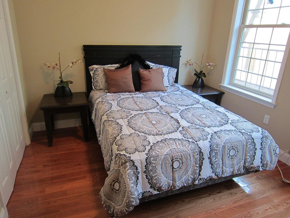 Modern bedroom with plenty of light