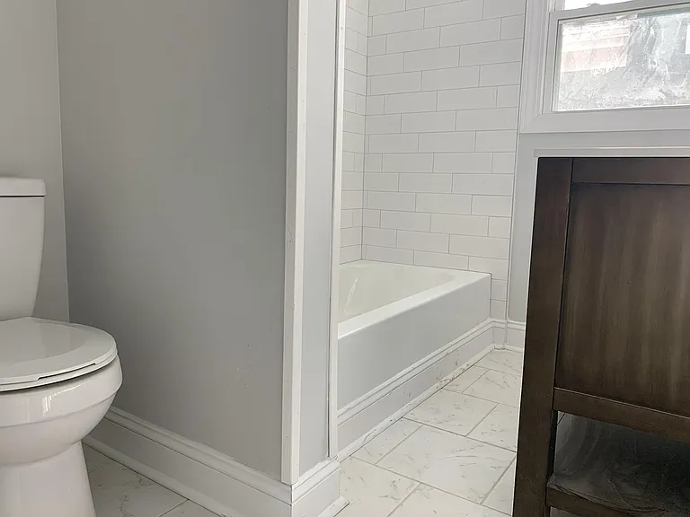 Hallway bathroom