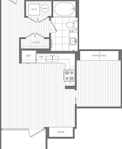 C - 1 Bedroom / 1 Bath C - 1 Bedroom / 1 Bath