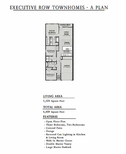 Floor plan A Plan - 3 Bed 2 Bath