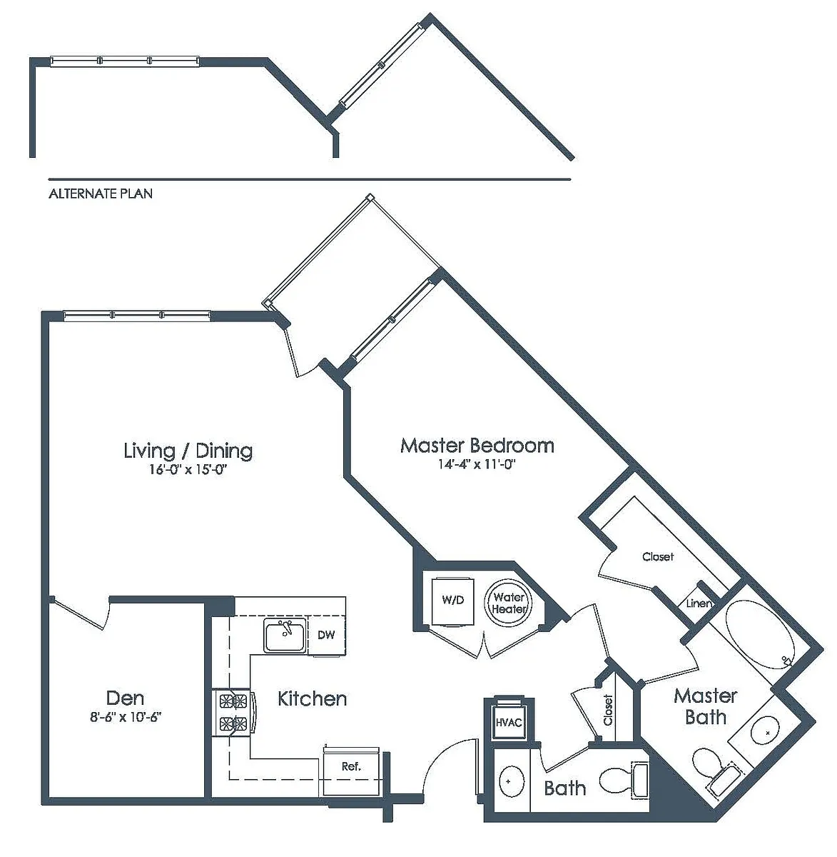 Floor plan A5 w/Den
