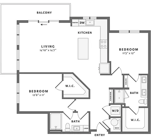 Floor plan B2-1