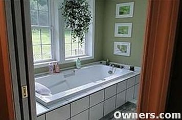Soaking tub in Master Bath