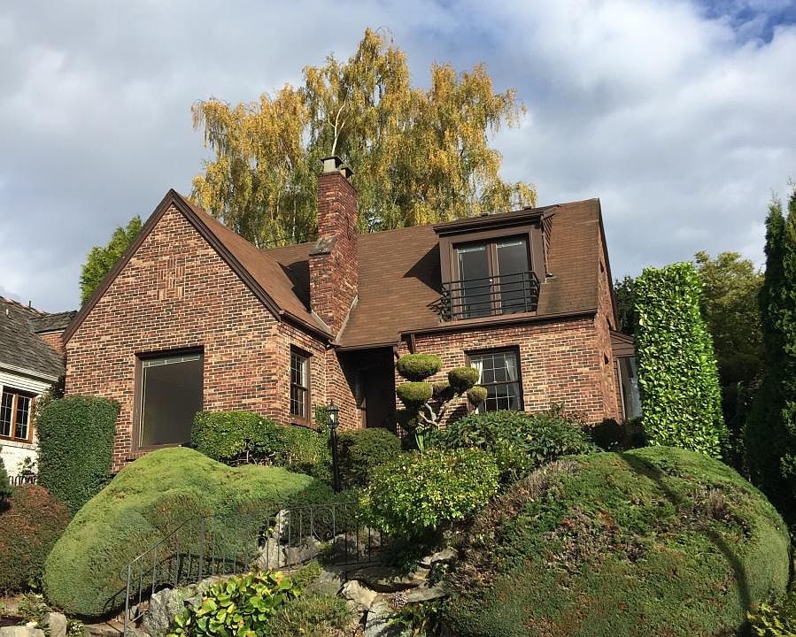 Front of the classic brick tudor