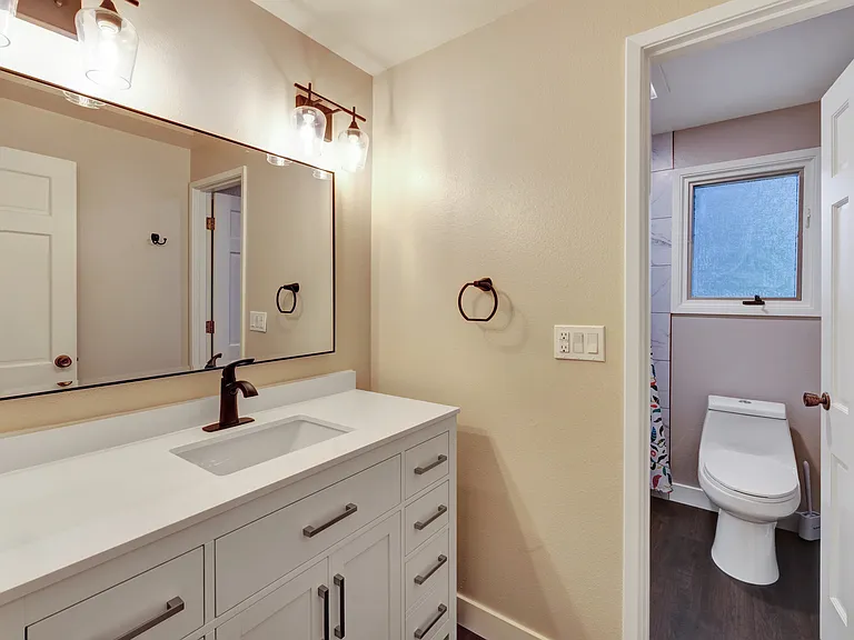 Full bathroom - upstairs with tub and shower
