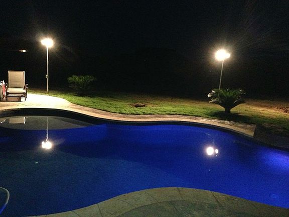 Pool at night