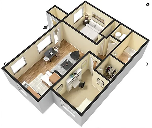 Floor plan Two Bedroom