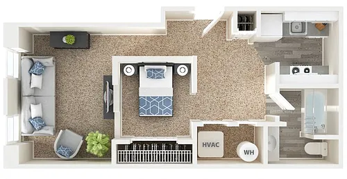 Floor plan 1 Bed - Junior