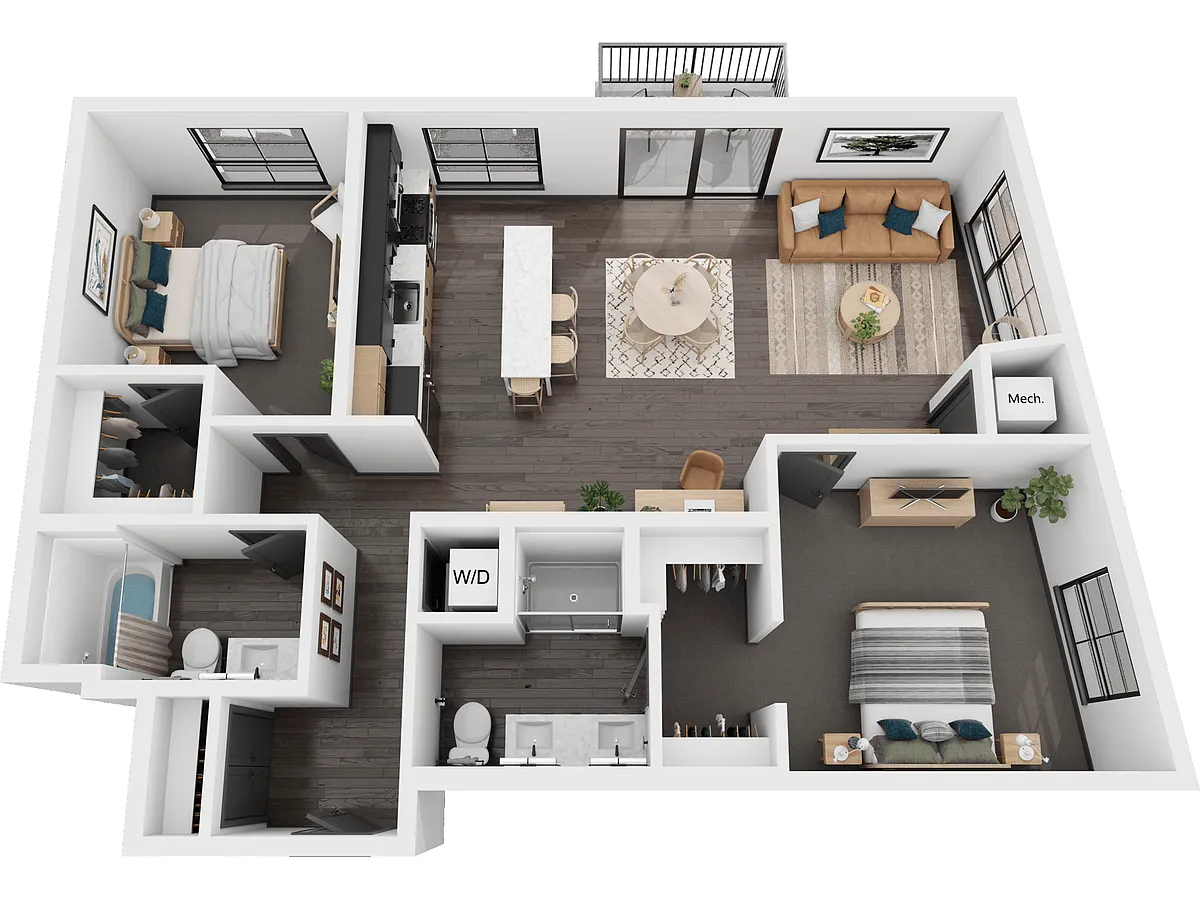 Floor plan Birch7 / 1143