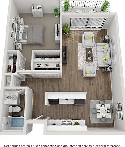 One Bedroom One Bath Floorplan One Bedroom One Bath Floorplan