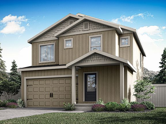 Rendering of elevation B of the Logan plan.