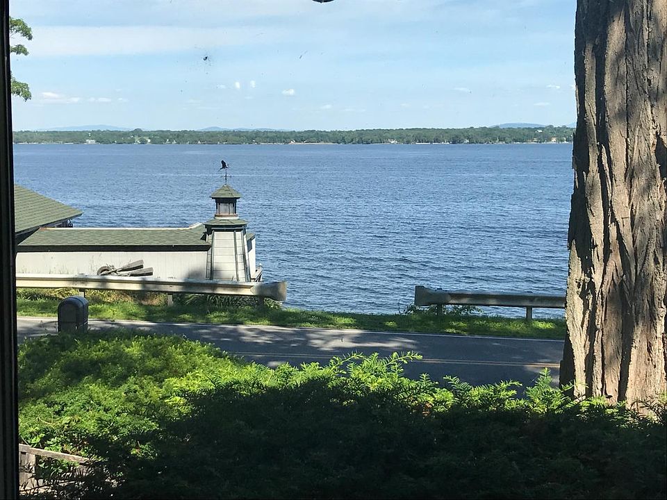 View from one of the living room bay windows.