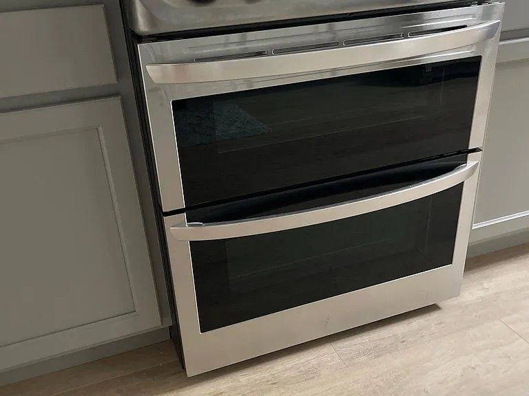 double oven with convection glass top