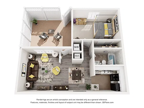 Floor plan 1 Bedroom