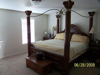 Master bedroom has plenty of room.
