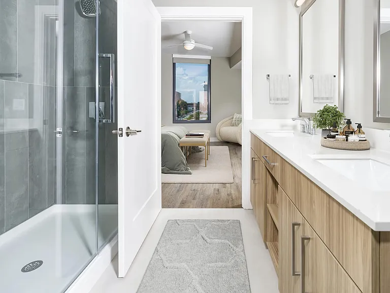 In select homes, enjoy spa-inspired features like double vanities and frameless glass showers_elevated finishes designed to enhance your daily routine.