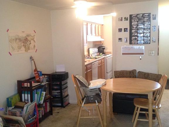 Open concept dining area