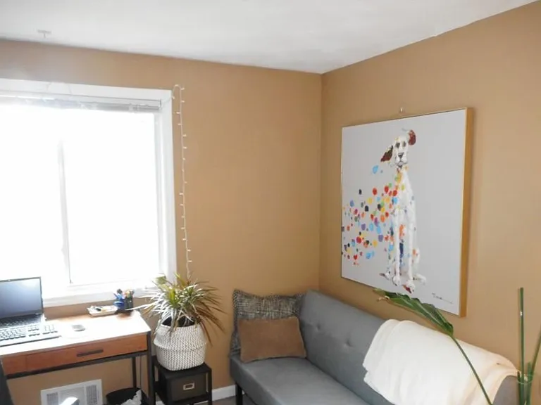 Bedroom with closet or home office