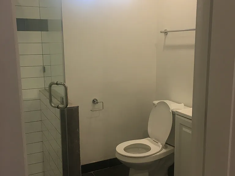 En suite bath with shower