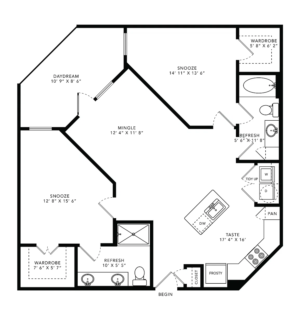 Floor plan B3