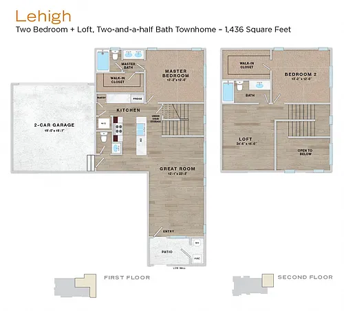 Floor plan Park - Lehigh 2/2.5