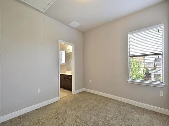 Bedroom looking towards bathroom