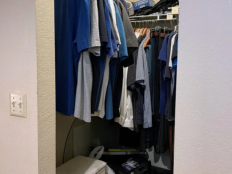 large walk in closet, view 2