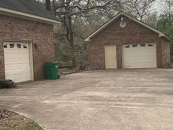 Two car garage plus shop