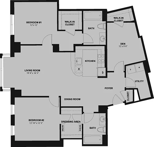 Floor plan Lincoln (Plus Den)