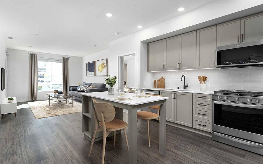 Building B Upgraded Avalon Design kitchen and living area