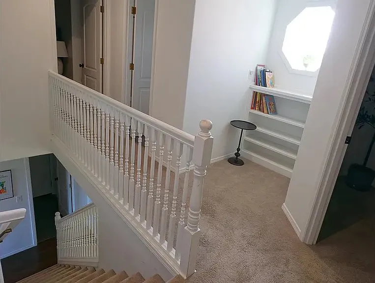 Hallway and reading nook