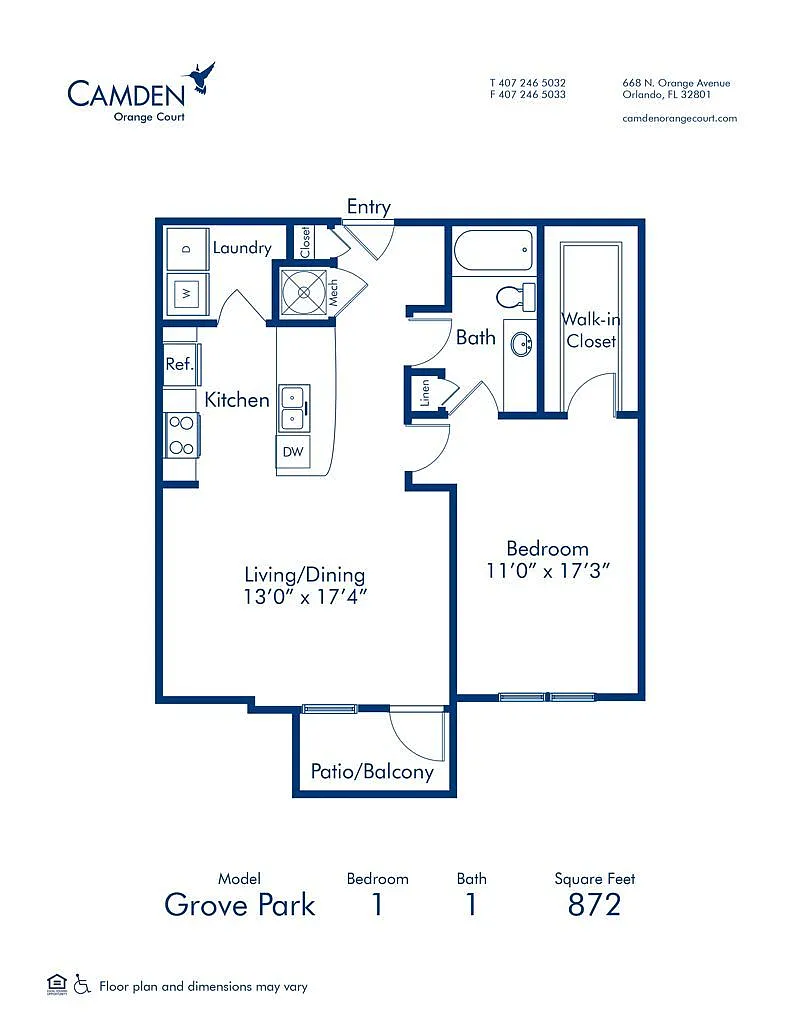Floor plan Grove Park